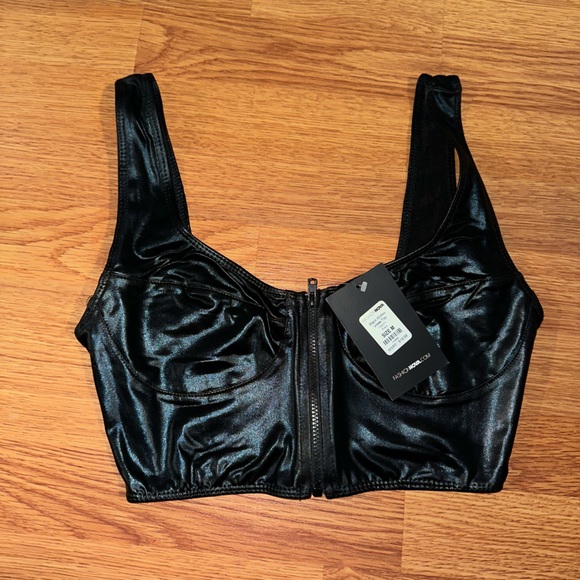 Faux Leather crop top - Picture 1 of 3